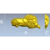 Барельеф лежачего льва - STL модель для ЧПУ