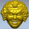 Виноградный лик - 3D модель для фрезеровки (STL)