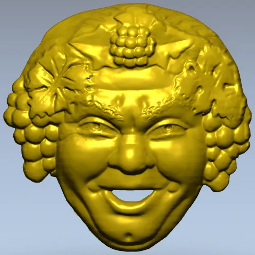 Виноградный лик - 3D модель для фрезеровки (STL)
