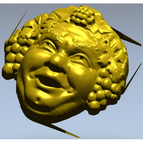 Виноградный лик - 3D модель для фрезеровки (STL)