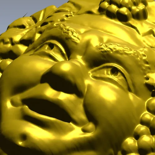 Виноградный лик - 3D модель для фрезеровки (STL)