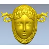 Античная лицевая маска - 3D модель STL для ЧПУ