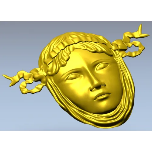 Античная лицевая маска - 3D модель STL для ЧПУ
