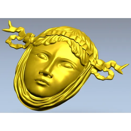 Античная лицевая маска - 3D модель STL для ЧПУ