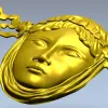Античная лицевая маска - 3D модель STL для ЧПУ