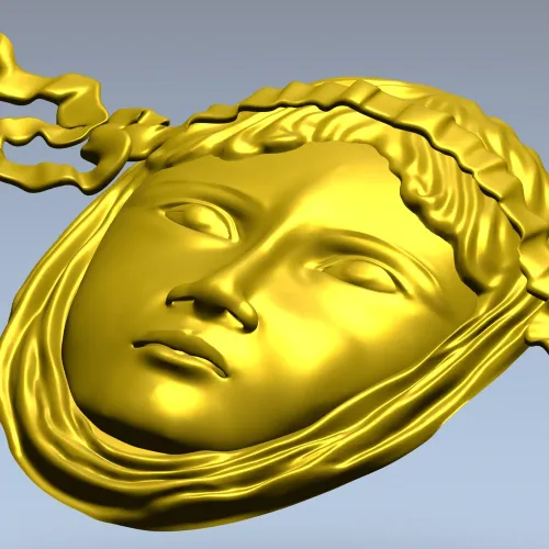 Античная лицевая маска - 3D модель STL для ЧПУ
