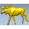 Рельефная 3D модель лося для ЧПУ (STL)