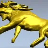 Рельефная 3D модель лося для ЧПУ (STL)