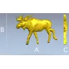 Рельефная 3D модель лося для ЧПУ (STL)