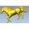 Рельефный конь в галопе - 3D модель в формате STL для ЧПУ