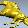Рельефный конь в галопе - 3D модель в формате STL для ЧПУ