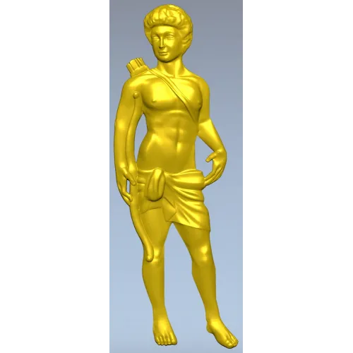 Classical Archer bas-relief STL for CNC milling