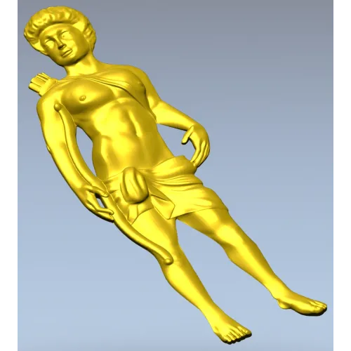 Classical Archer bas-relief STL for CNC milling
