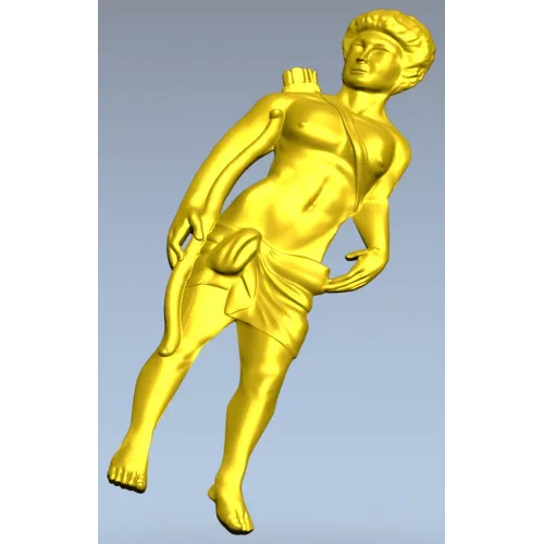 Classical Archer bas-relief STL for CNC milling