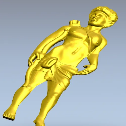 Classical Archer bas-relief STL for CNC milling