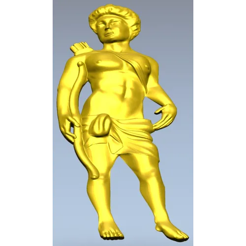 Classical Archer bas-relief STL for CNC milling
