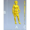 Classical Archer bas-relief STL for CNC milling