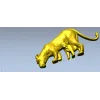 Lioness with Cub bas-relief STL - 3D model for CNC milling