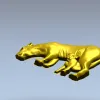 Lioness with Cub bas-relief STL - 3D model for CNC milling
