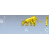 Lioness with Cub bas-relief STL - 3D model for CNC milling