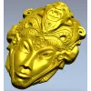 Декоративная маска в стиле барокко - 3D модель STL для ЧПУ