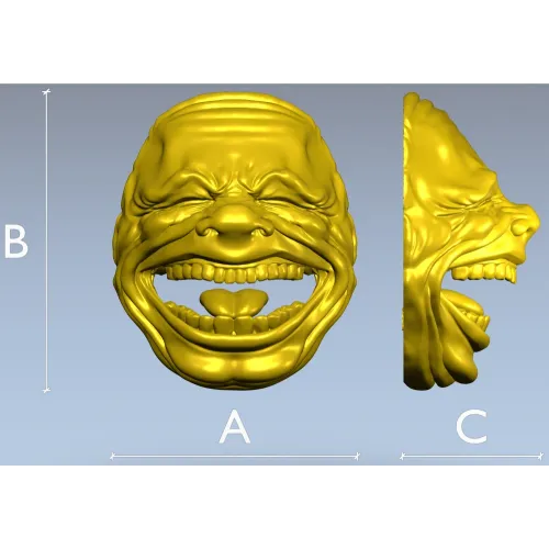 Хохочущая маска - 3D модель в формате STL для ЧПУ