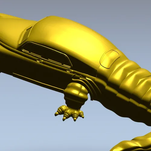 STL модель "РетроСкорпион" - 3D модель stl для ЧПУ