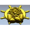 Капитан-Лев - 3D модель STL для ЧПУ, барельефный морской декор