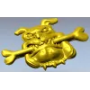 Мультяшный бульдог с косточкой - STL 3D модель для ЧПУ