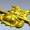 Мультяшный бульдог с косточкой - STL 3D модель для ЧПУ