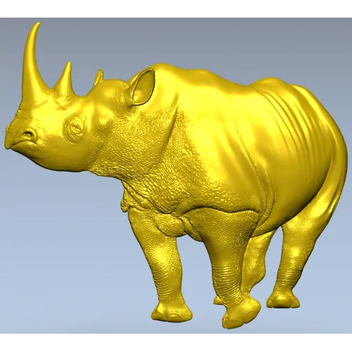 stl модель носорога - детализированная 3D модель для ЧПУ