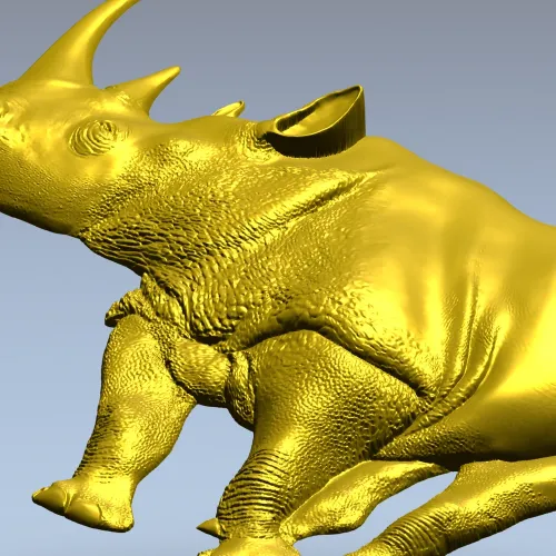 stl модель носорога - детализированная 3D модель для ЧПУ