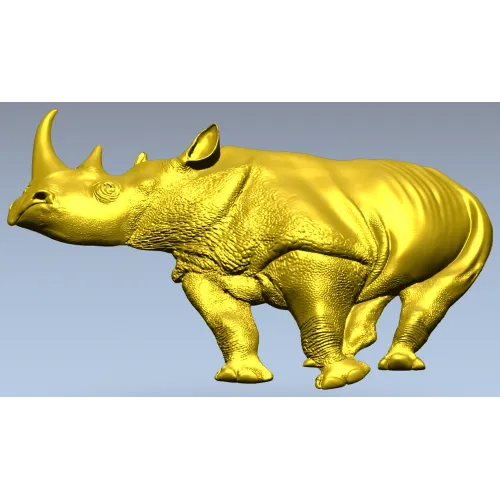 stl модель носорога - детализированная 3D модель для ЧПУ