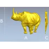 stl модель носорога - детализированная 3D модель для ЧПУ