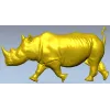 Rhinoceros High-Relief 3D STL for CNC Carving