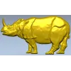 Рельефный носорог - 3D модель STL для ЧПУ