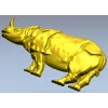 Рельефный носорог - 3D модель STL для ЧПУ