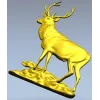 Благородный олень - 3D STL модель для ЧПУ