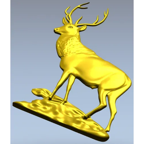 Благородный олень - 3D STL модель для ЧПУ