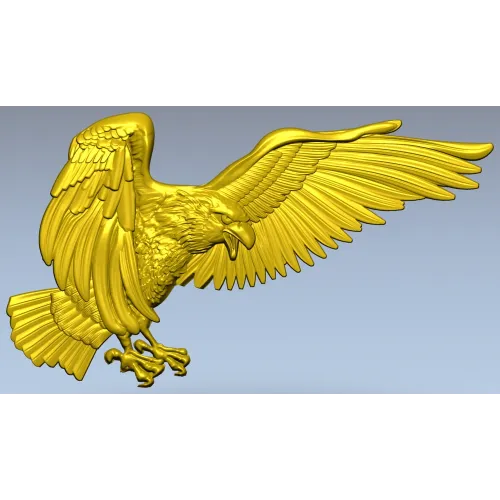 Soaring Eagle STL relief for CNC carving