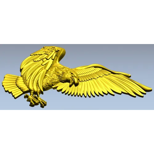 Soaring Eagle STL relief for CNC carving
