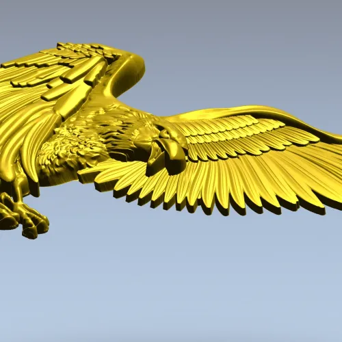 Soaring Eagle STL relief for CNC carving