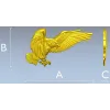 Soaring Eagle STL relief for CNC carving