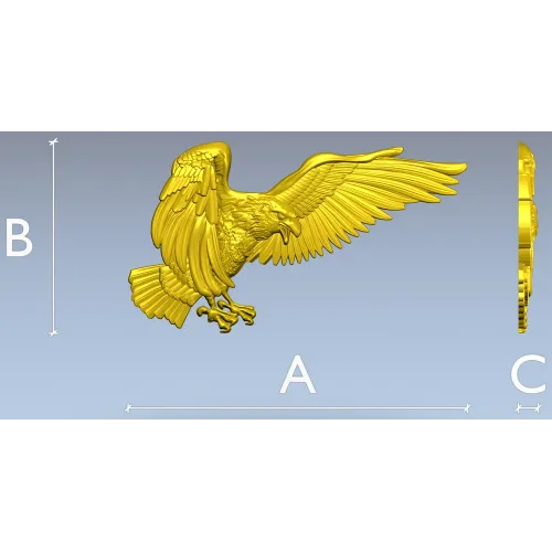 Soaring Eagle STL relief for CNC carving
