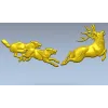 Охота на оленя - рельефная 3D модель STL для ЧПУ