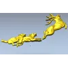Охота на оленя - рельефная 3D модель STL для ЧПУ