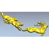 Охота на оленя - рельефная 3D модель STL для ЧПУ