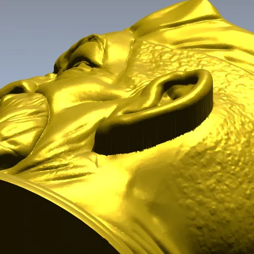 3D модель STL - Бородач-охотник (бюст)
