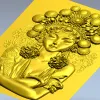 Панно "Ария Пекинской оперы" - 3D модель STL для ЧПУ