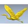 Журавль в полёте - 3D модель STL для ЧПУ